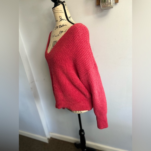 Sincerely Jules sweater  v neck fuzzy slouchy‎ grunge relaxed hobo drapey - Picture 8 of 11